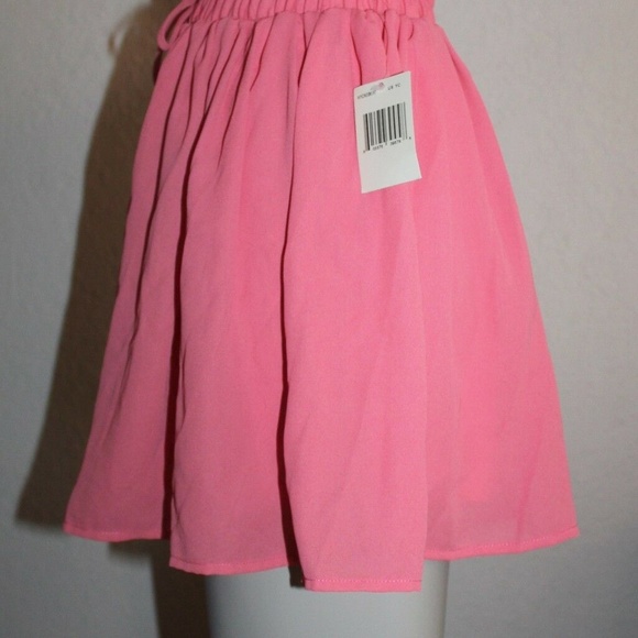 GUESS CHIFFON SKIRT COLOR ORANGE - Picture 4 of 5